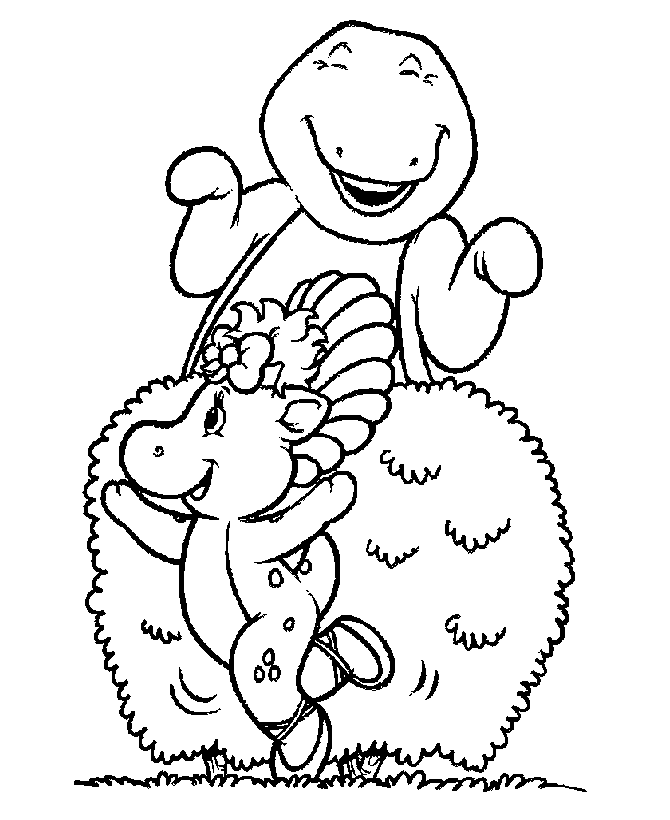 halloween barney coloring pages - photo #50