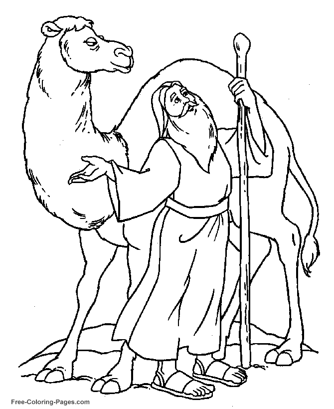 Online Bible coloring book pictures