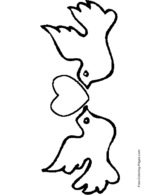 Printable Coloring Pages Birds 01 Bird