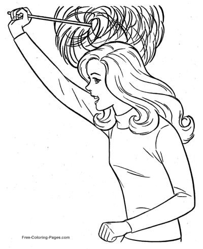 Head cheerleader coloring pages