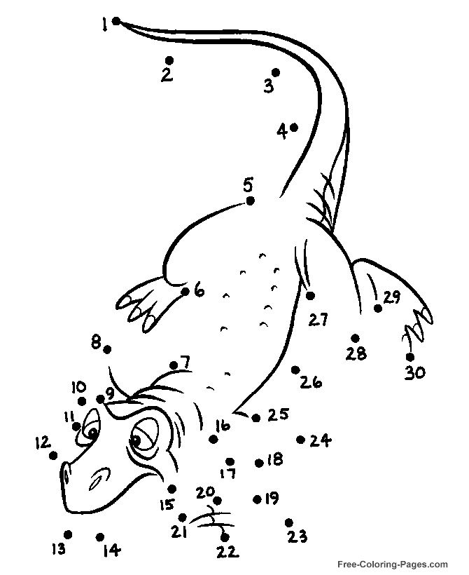Dot worksheet Dinosaur