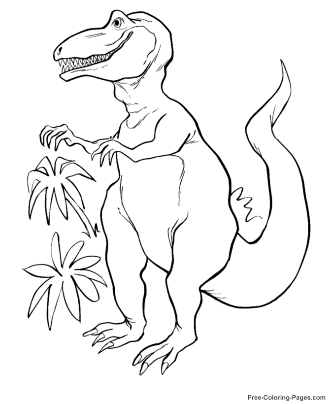 Free printable pictures - Dinosaur coloring pages
