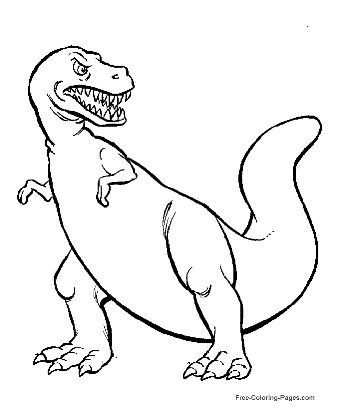 t rex coloring pages for preschoolers - photo #37