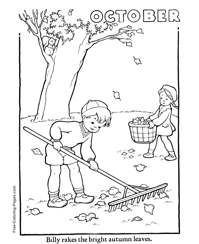 Autumn Coloring Pictures - 15