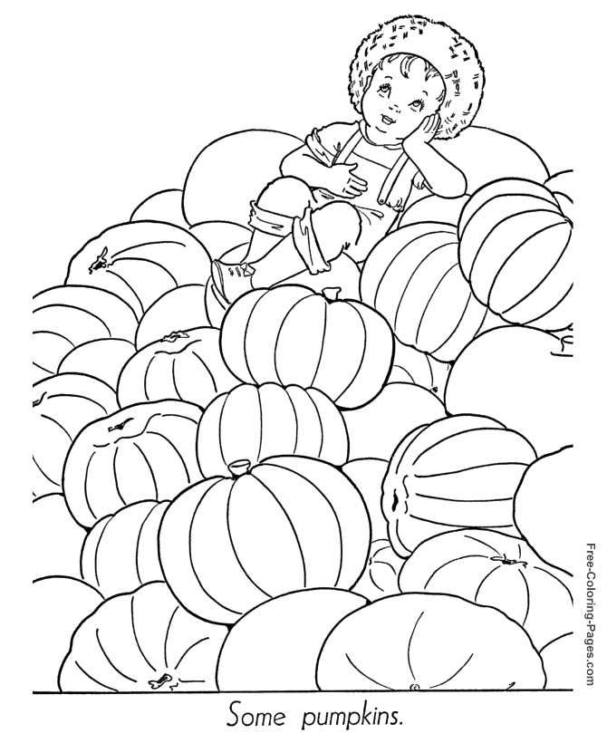 Printable Autumn Coloring Book Pages - 18