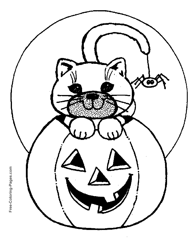 Halloween coloring pages - Spider sheets to print