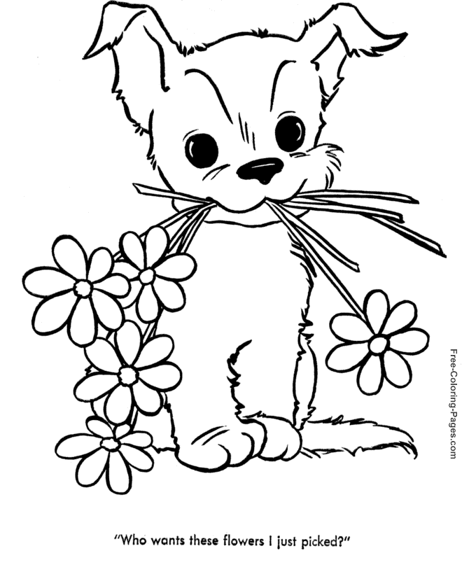 Mother's Day coloring book pages - 05