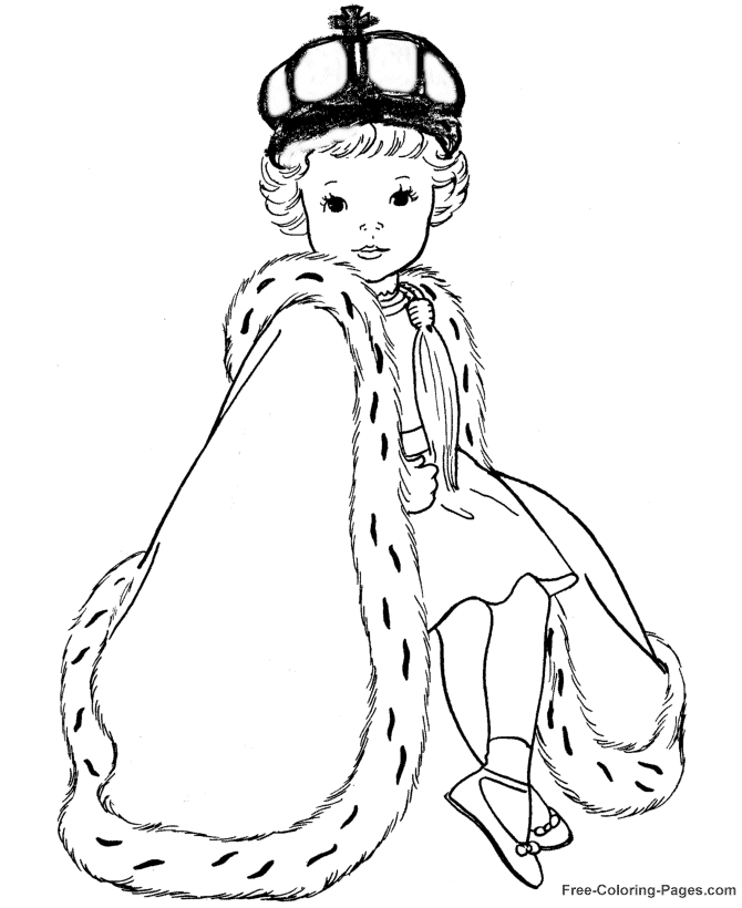 Printable princess coloring pages - Print pictures to color