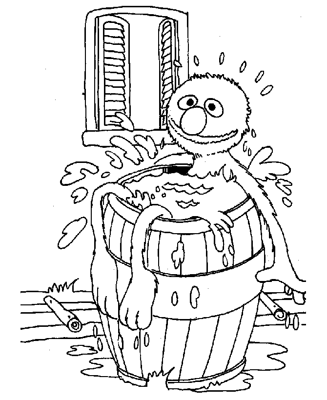 Print Sesame Street coloring pictures