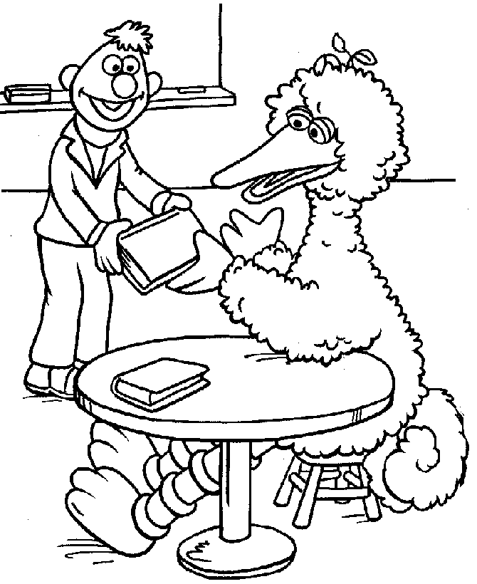 Big Bird coloring pages