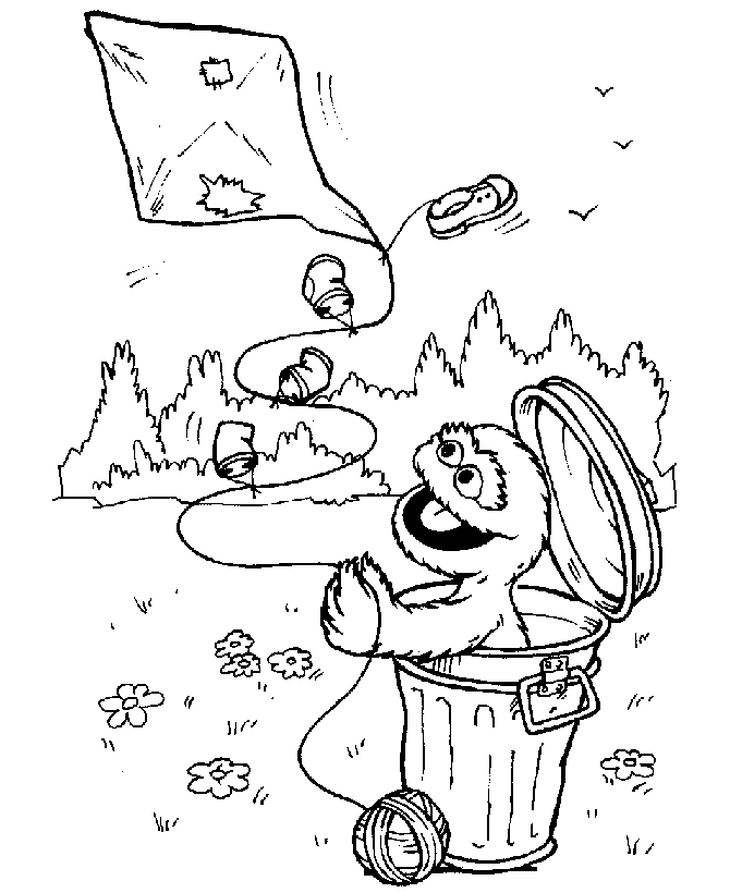 Print Sesame Street coloring pages