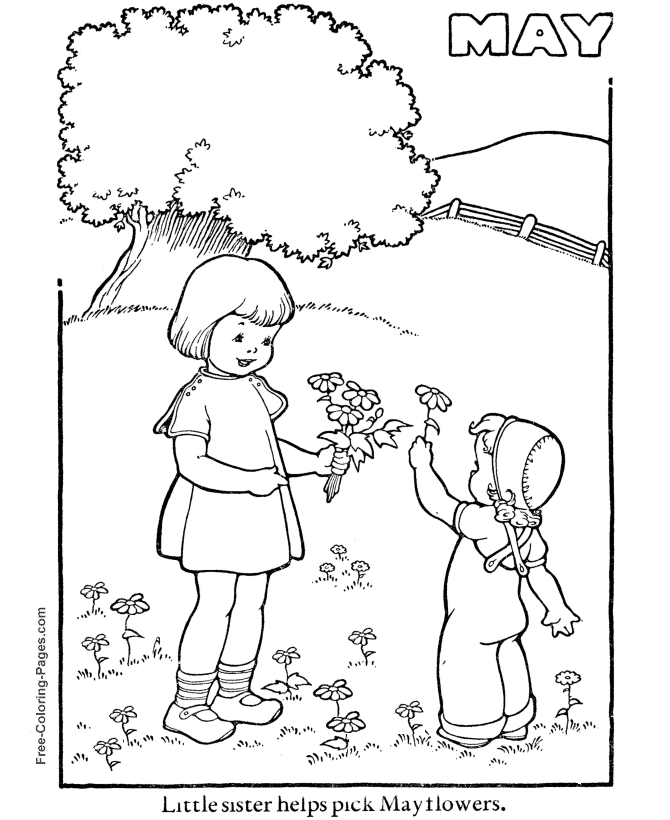 Printable Spring Coloring Pages - 03