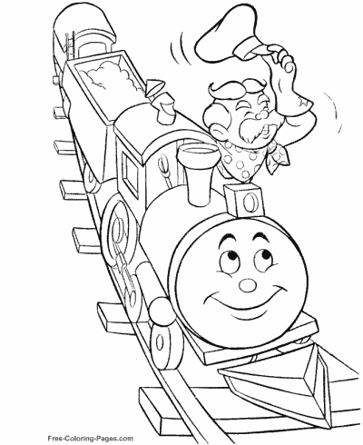 Train Coloring Pages Trains