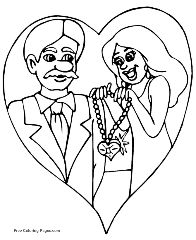 valentine coloring pages be mine - photo #32