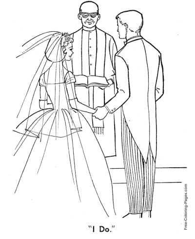 Wedding Vows coloring page