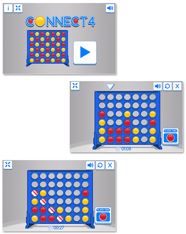 Connect 4 - 1 or 2 Players