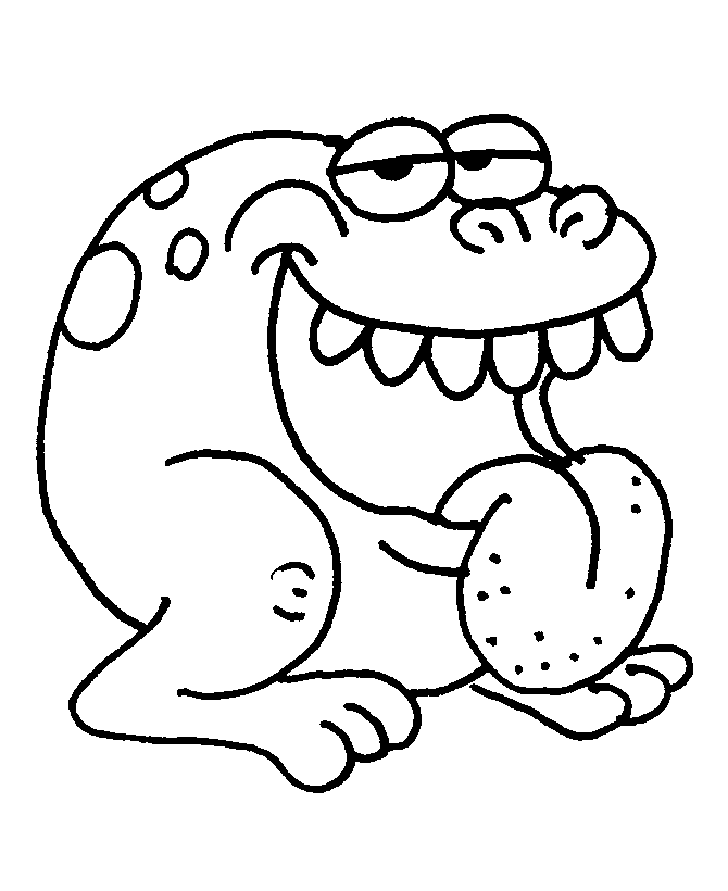 Coloring pages - He ate it