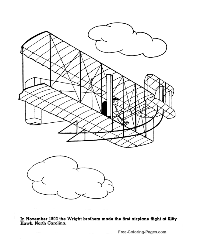 printable airplane coloring pages