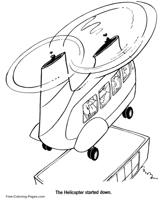 Printable coloring pictures of airplanes