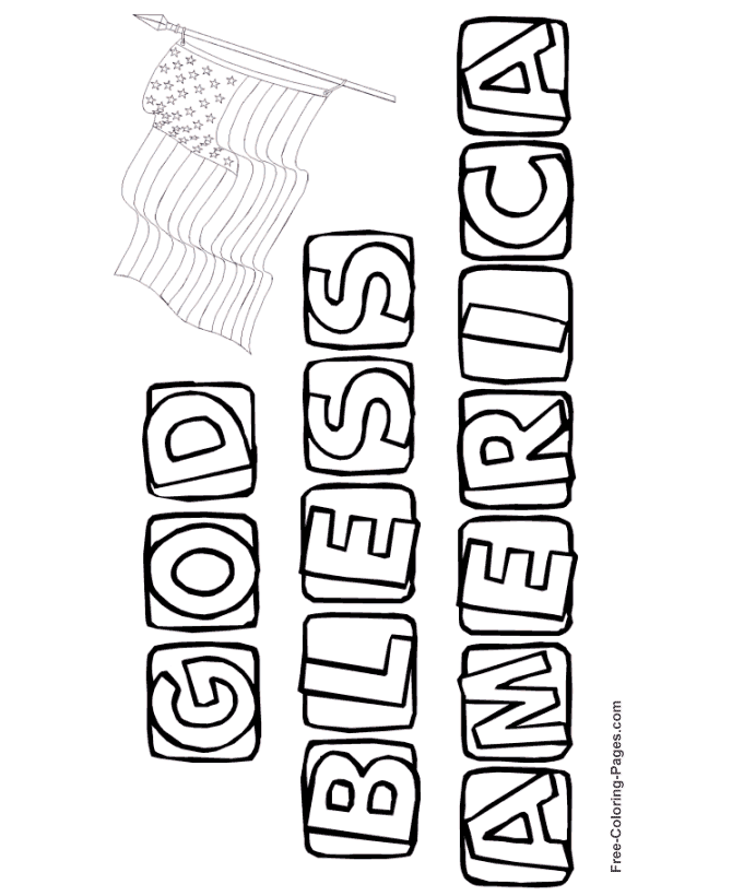 America coloring page