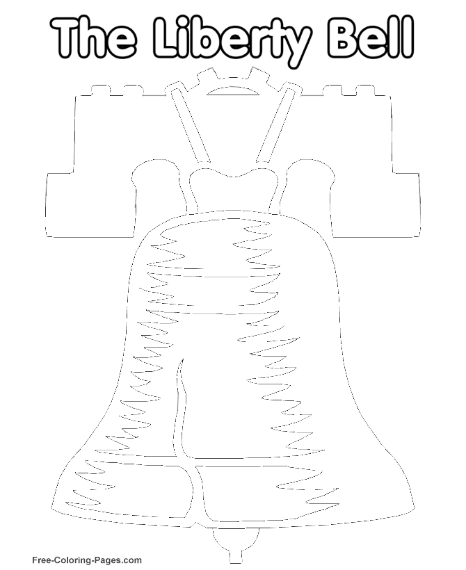 Liberty Bell coloring pages