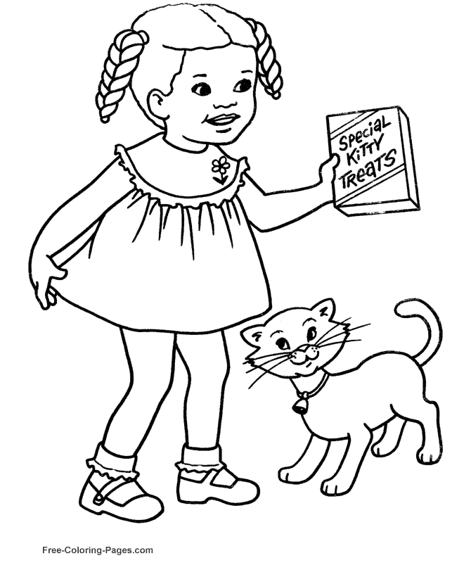 Animal coloring pages - Cat