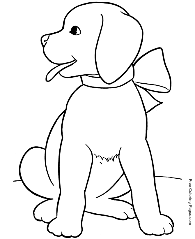 Animal coloring pages - Dog