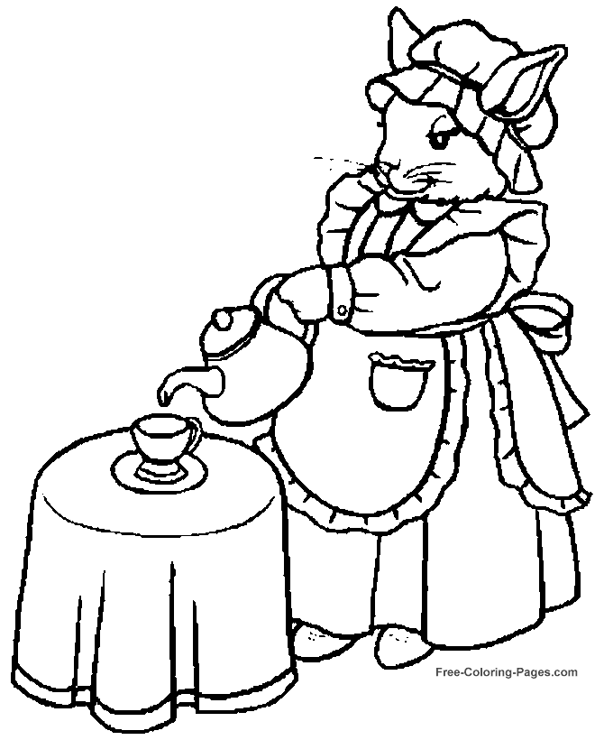 Animal coloring pages - Bunny
