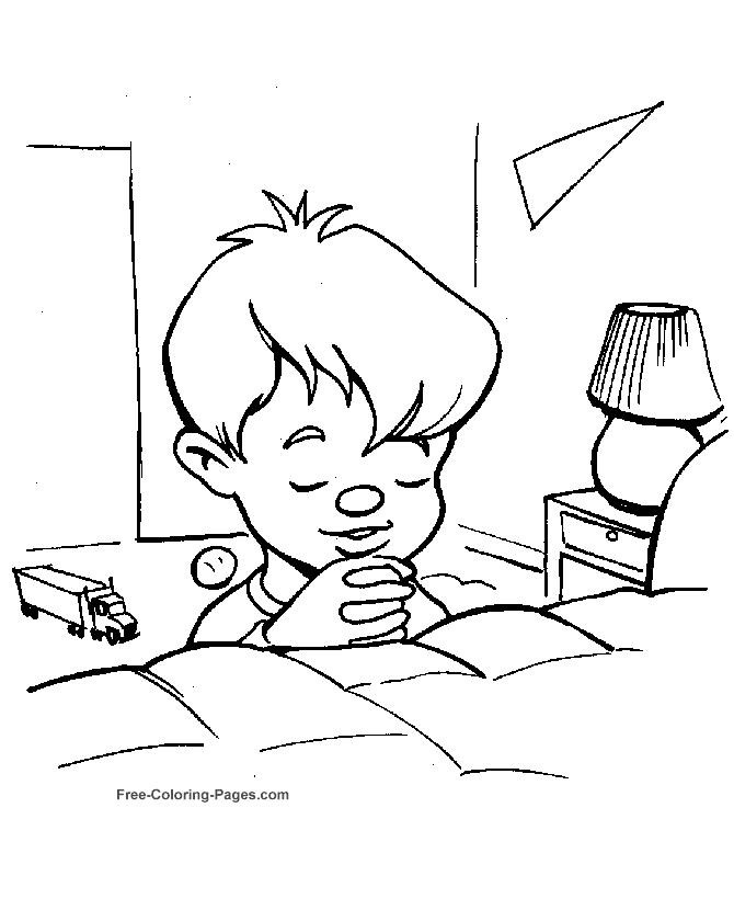 Bible coloring pages - Prayer