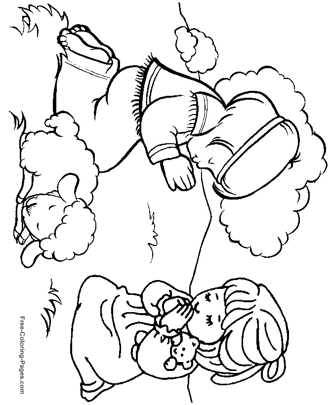 Christian coloring sheets and pictures to print