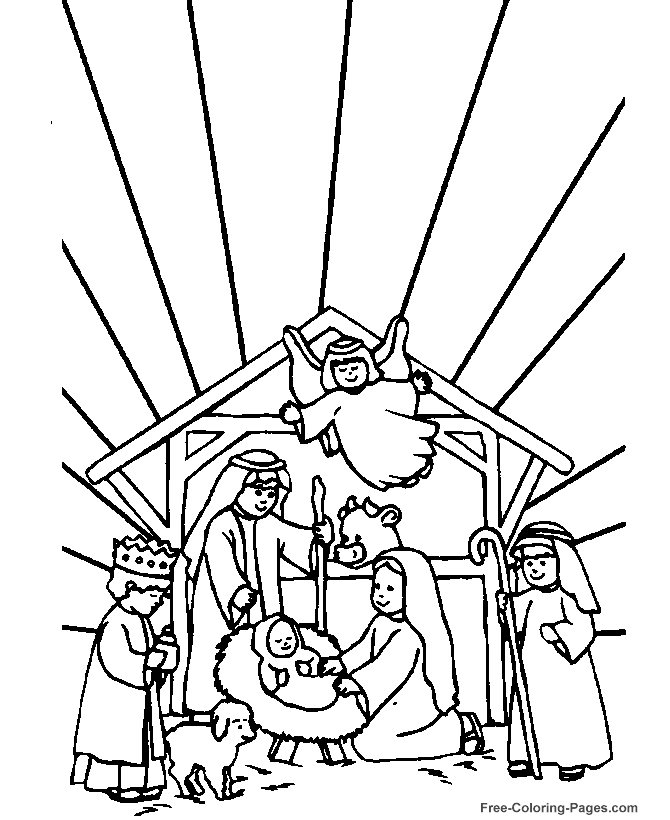 Printable Bible coloring book pages