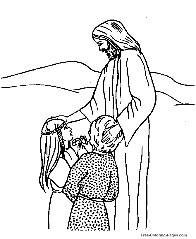 printable Jesus coloring pages