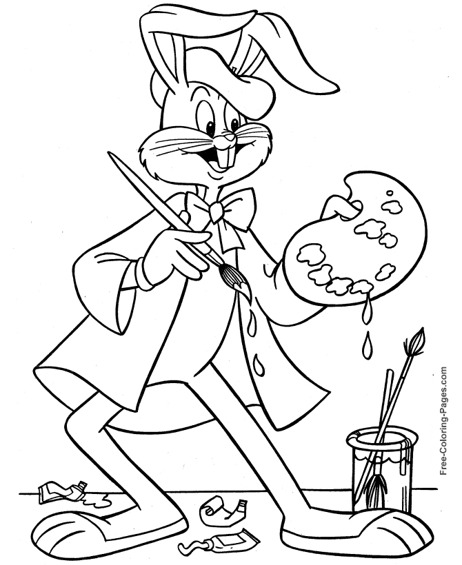 Free Bugs Bunny coloring page