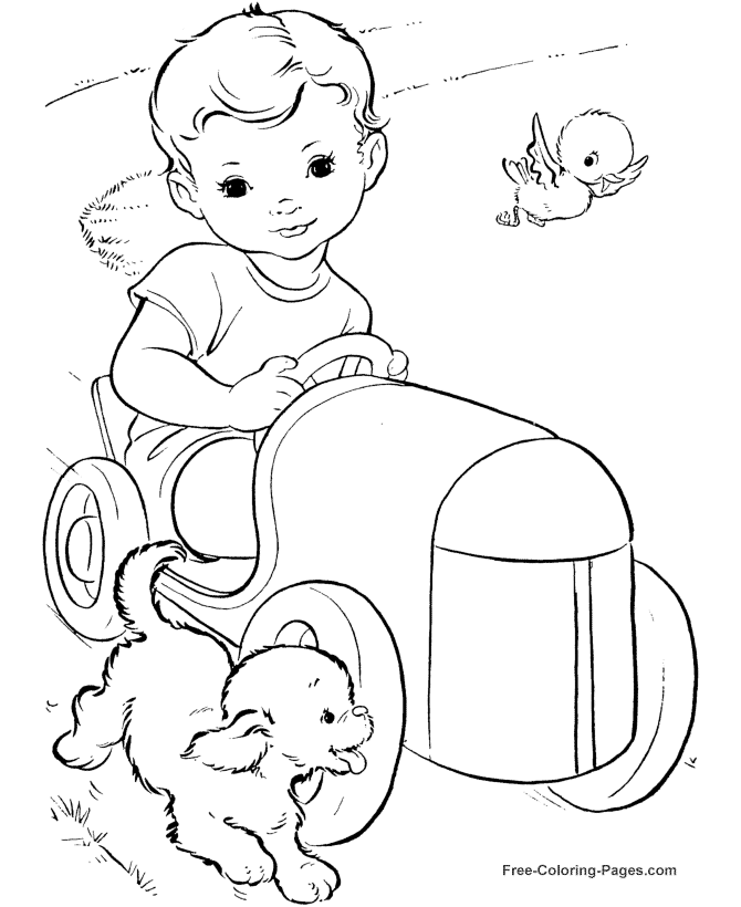 Car coloring page to print