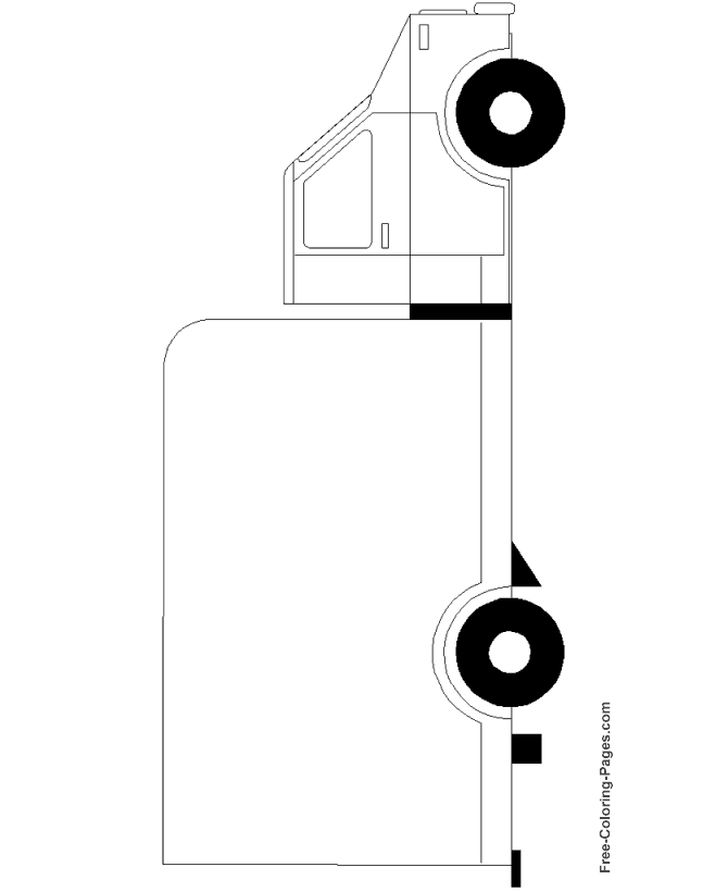 Trucks coloring pages - Truck 02