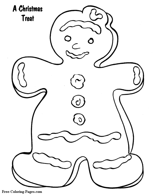 Print pictures and sheets - Gingerbread Man