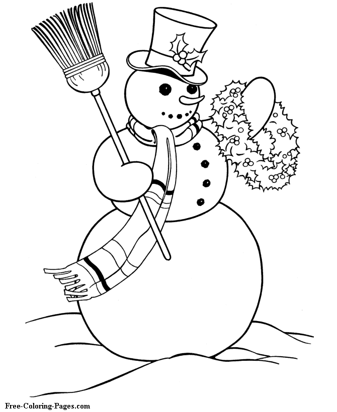 Snowman pictures to print