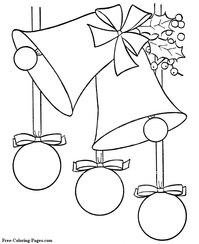 Christmas coloring pages - Christmas tree decorations