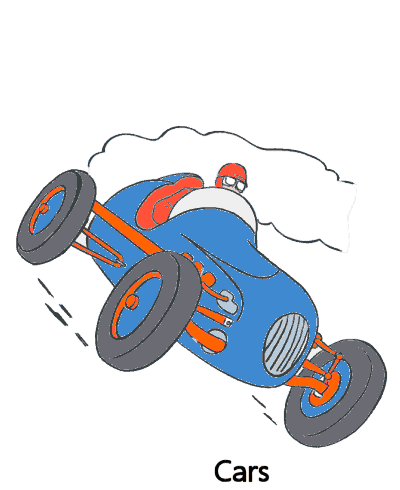 Cars coloring pages, sheets and pictures