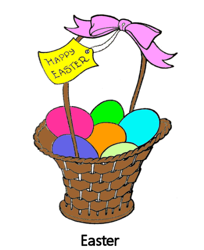Easter coloring pages, sheets and pictures