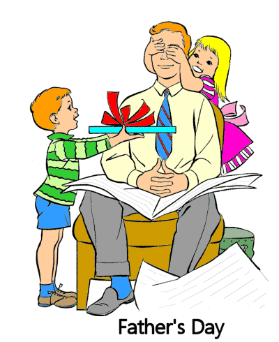 Father's Day coloring pages, sheets and pictures