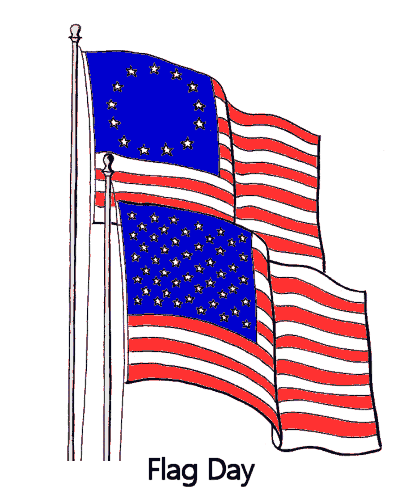 Printable Free Flag Day Coloring Pages