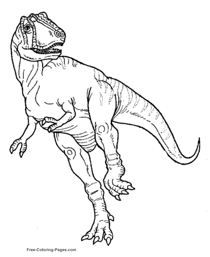 Dinosaur coloring sheets