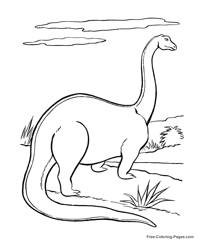 Brontosaurus Dinosaur coloring pages