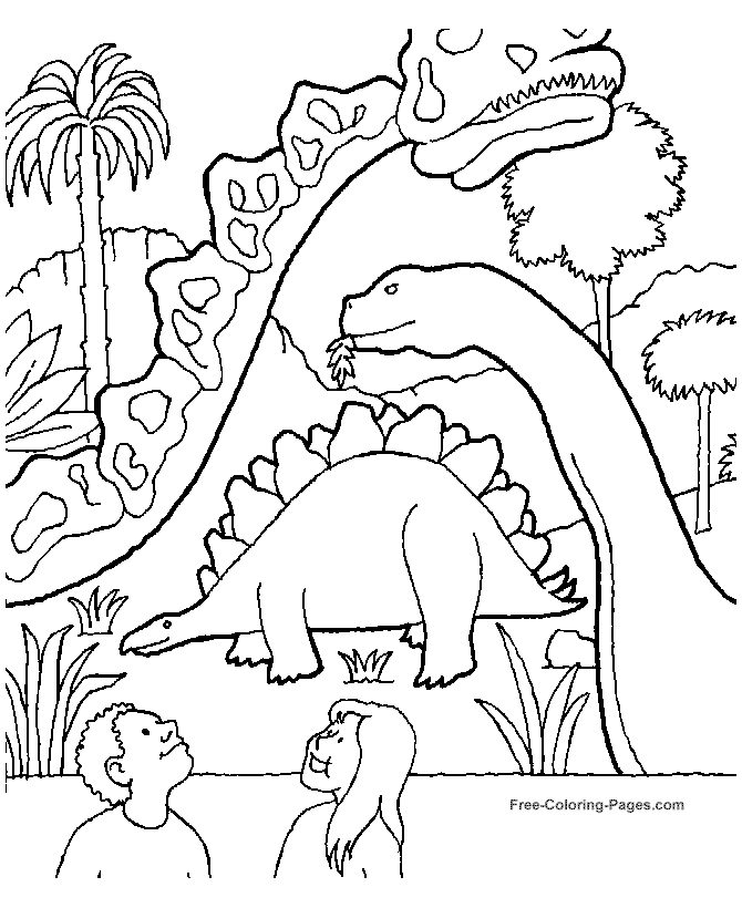 Color dinosaur page