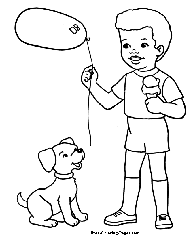 Print dog pictures and Puppy coloring pages
