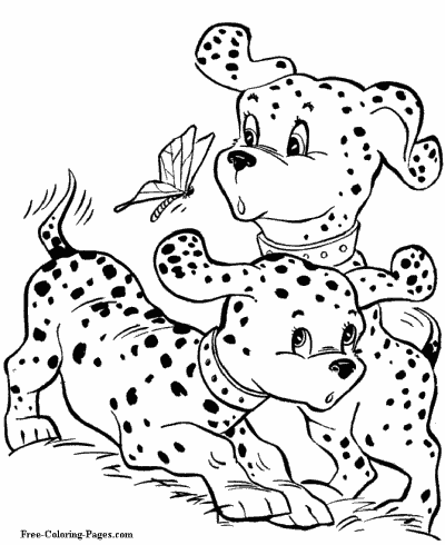 coloring pages of dogs
