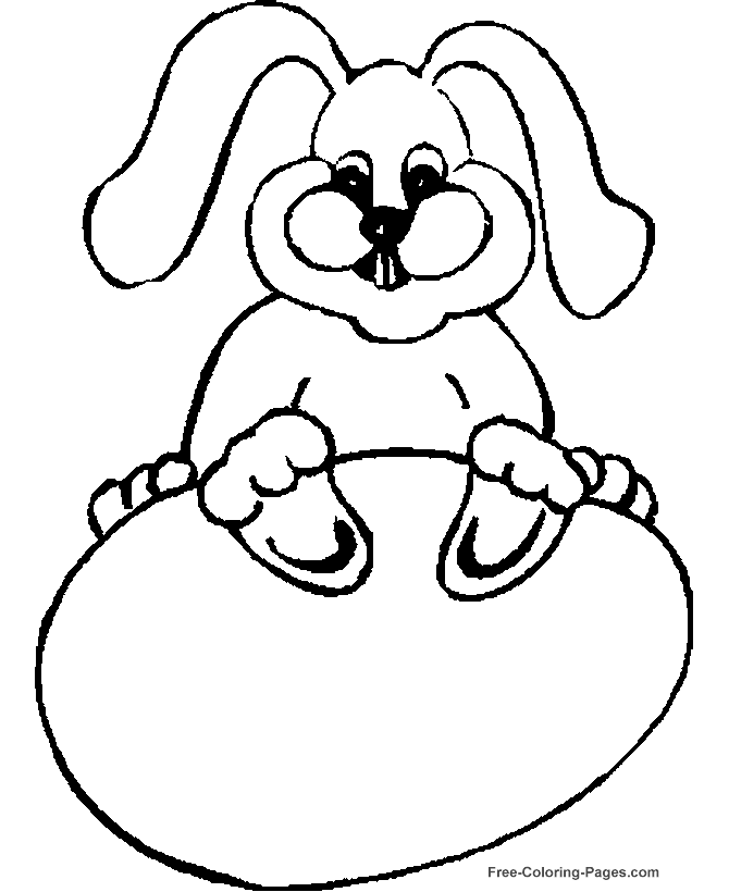 Easter coloring page - Bunny to color