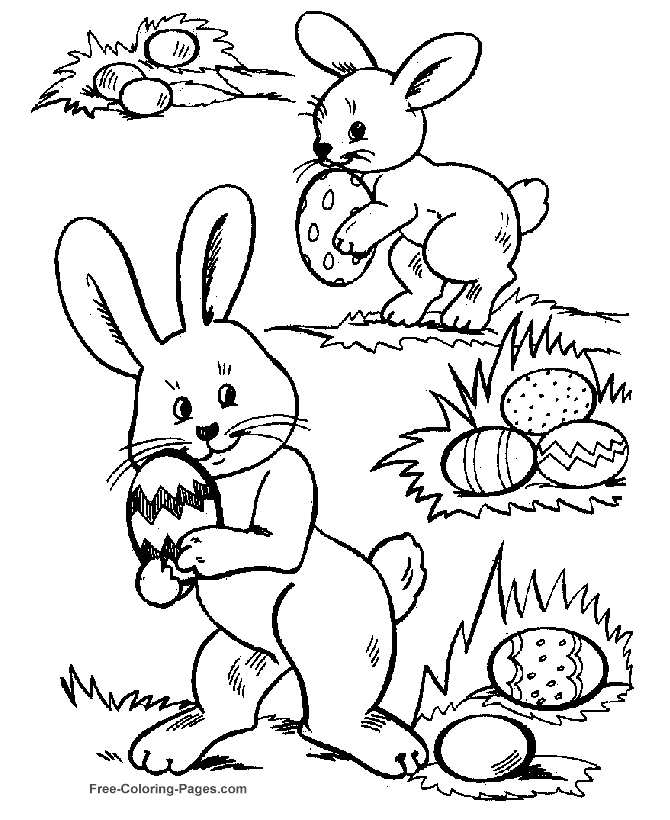 Coloring Easter pictures