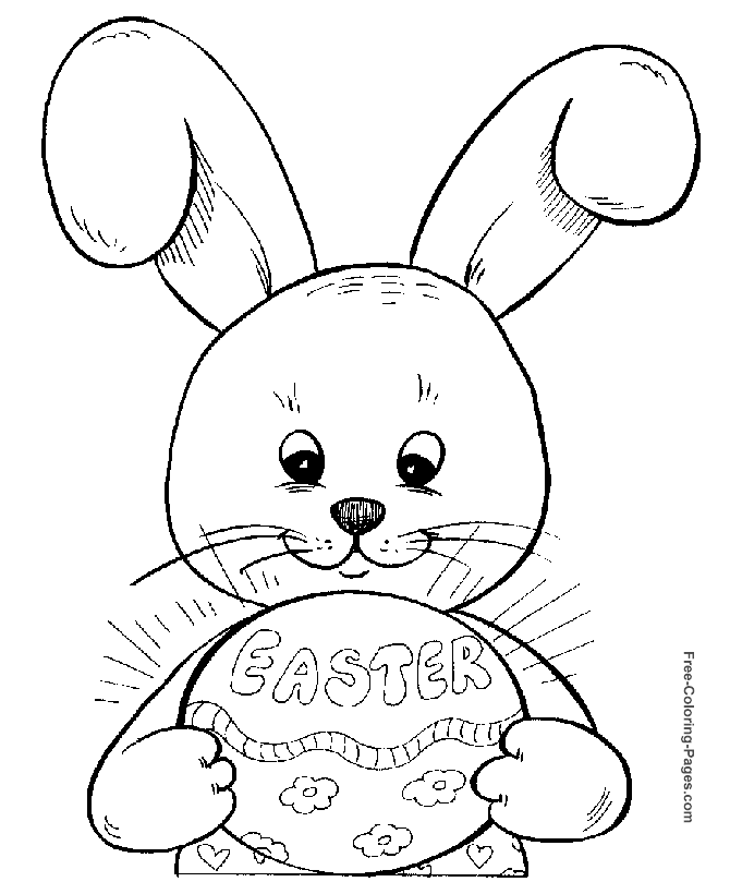Easter coloring pages - Good Easter Bunny